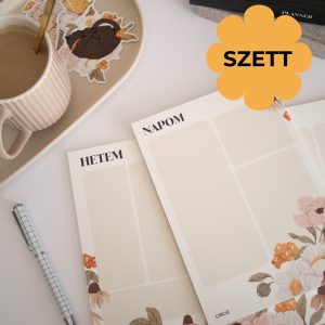 SZETT | Virágos heti és napi tervező
